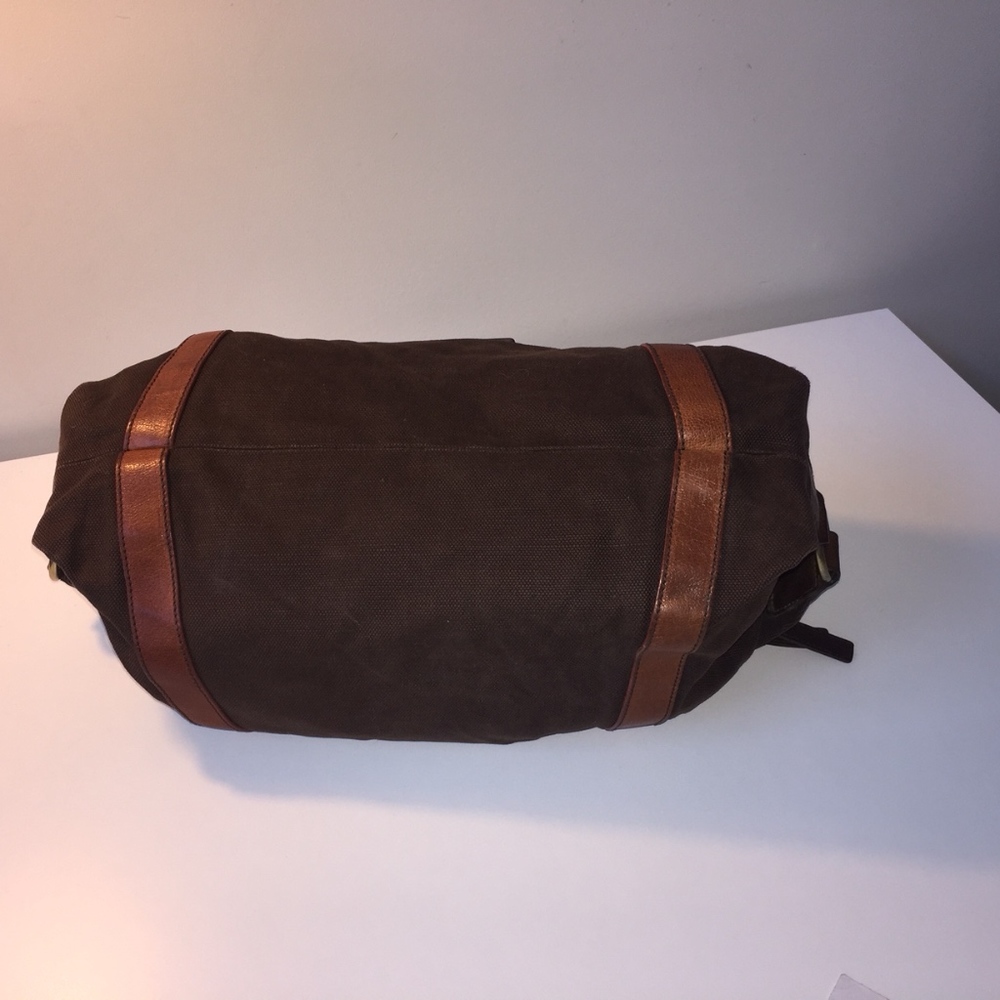 Yves Saint Laurent Leather & Canvas Bag - Picture 7 of 8